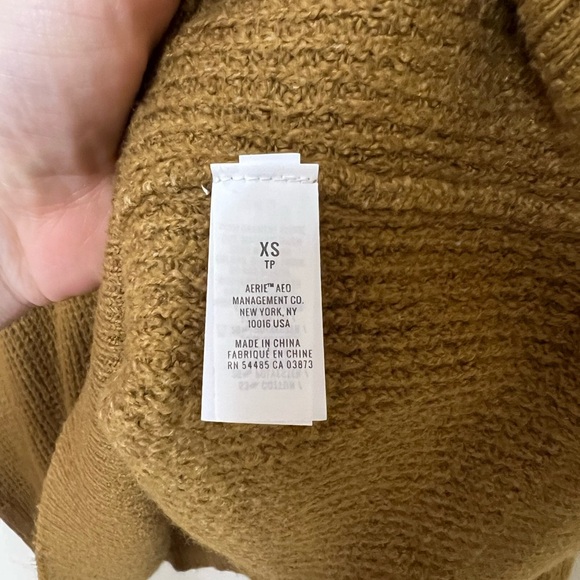 Aerie Oversized Cozy Up Waffle knit sweater XS - Picture 4 of 7